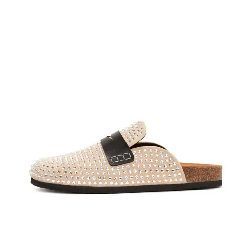 JW Anderson Резина Домашние Тапочки Мужские Розовые Бежевые