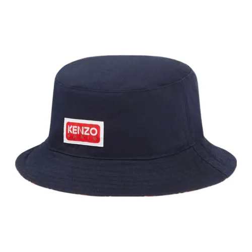 KENZO Cotton Bucket Hats Темно-синий Унисекс