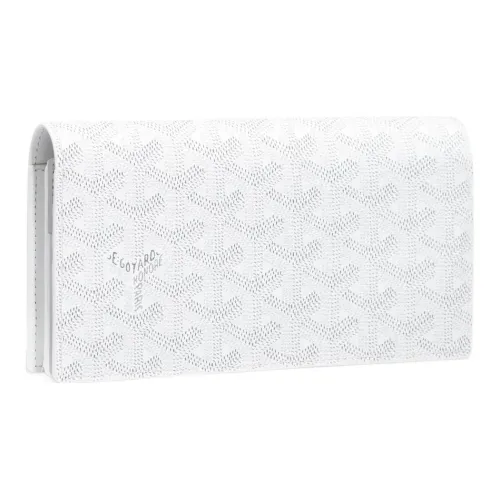 GOYARD RICHELIEU Холст и Кожа Кошелек Унисекс Белый