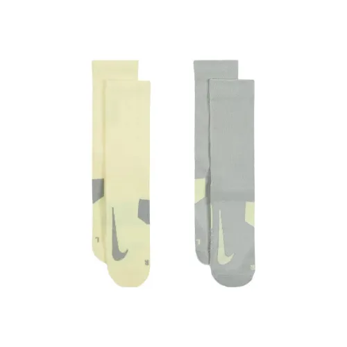 Nike 1 комплект 2 пачки многоцветные + серые унисекс носки MID до икры