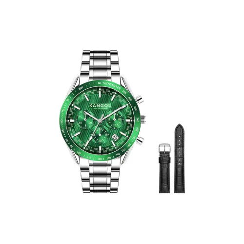 KANGOL Кварцевый механизм Мужские часы 40 мм Зеленый