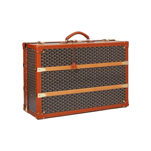 GOYARD Palace Холст и Кожа Твердый Чехол Унисекс Коричневый