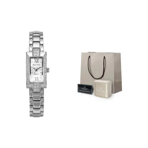 ROYAL CROWN RC Кварцевый механизм Часы Женские Белый Циферблат RC3591S BB