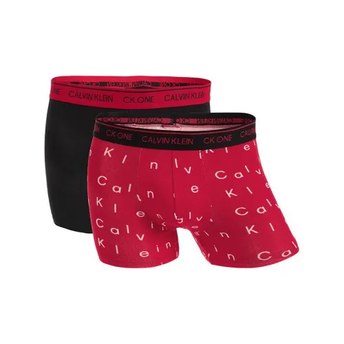 Calvin Klein 2 упаковки черных + красных мужских боксеров