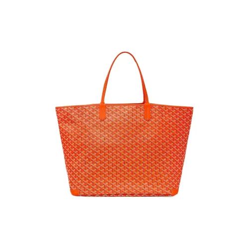 GOYARD Artois Холст с кожей Тоут Сумка Сумка для покупок Сумка на плечо Сумка Большая Унисекс Оранжевая