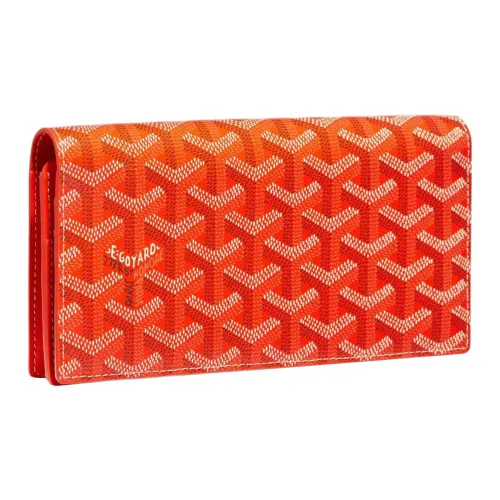 GOYARD RICHELIEU Холст и кожа Кошелек Унисекс Оранжевый