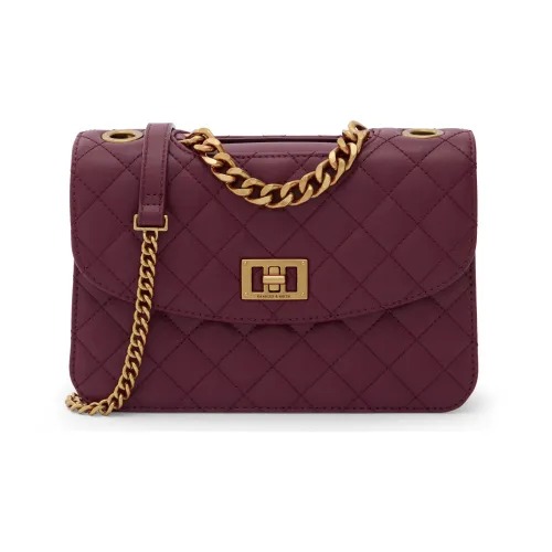 CHARLES KEITH Wedding Collection ПУ (полиуретан) Charles Keith Сумка Сумка через плечо Маленькая Женская Черная Бургунди Вино Красная Айвори