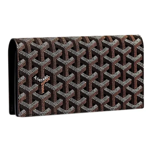 GOYARD RICHELIEU Холст и Кожа Кошелек Унисекс Черный