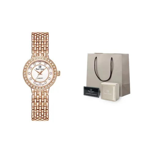 ROYAL CROWN RC Кварцевый механизм Часы Женские Белый Циферблат RC3650S мм