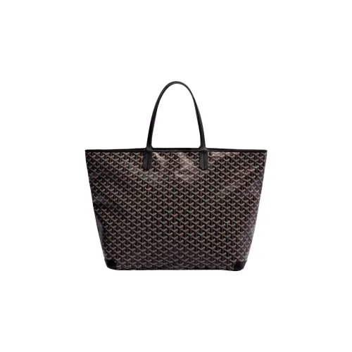 GOYARD Artois Холст и Кожа Тоут Сумка Сумка для покупок Сумка через плечо Сумка Большая Унисекс Черная