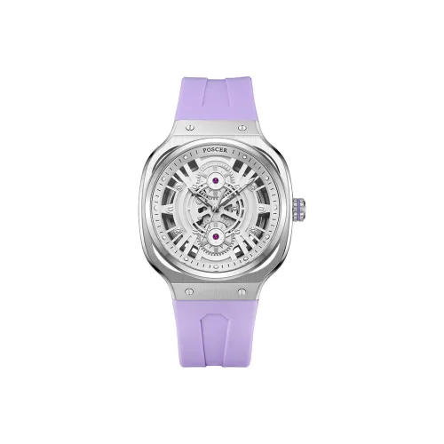 POSCER Кварцевый механизм Часы Унисекс Белый циферблат 50209 Унисекс