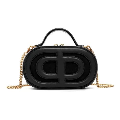 DILAKS DK Чехол для телефона из коровьей кожи портативный на одно плечо через плечо для женщин маленький черный