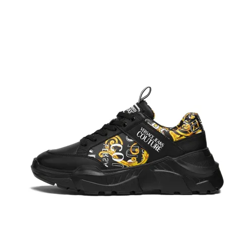 VERSACE JEANS Speedtrack Low Топ Спортивная повседневная обувь Мужской Черный