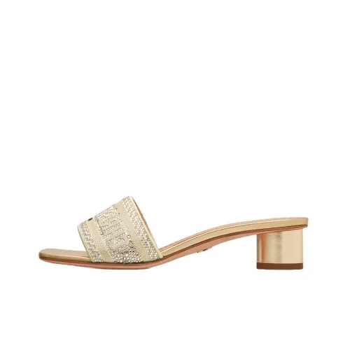 DIOR Dway Шлепанцы Женские Золотые