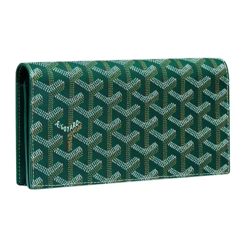 GOYARD RICHELIEU Холст и Кожа Кошелек Унисекс Зеленый