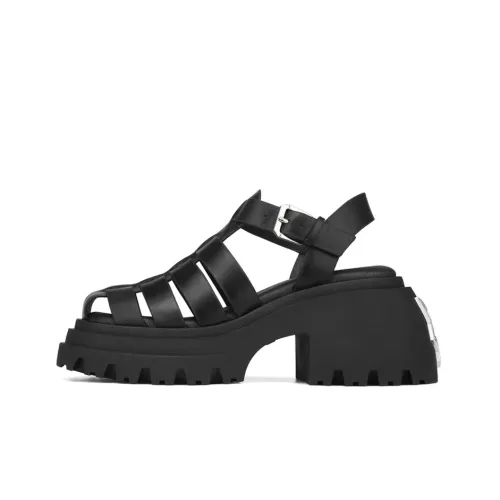 Naked Wolfe Clarissa Римские Сандалии 7 см Женские Черные