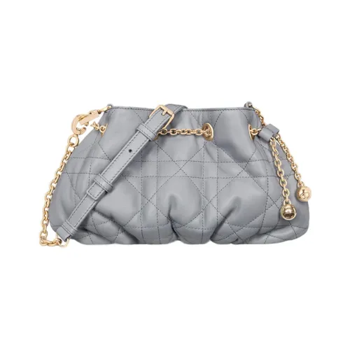 DIOR Ammi Мягкая овчина сумка через плечо сумка на плечо элегантная женская сумка серый