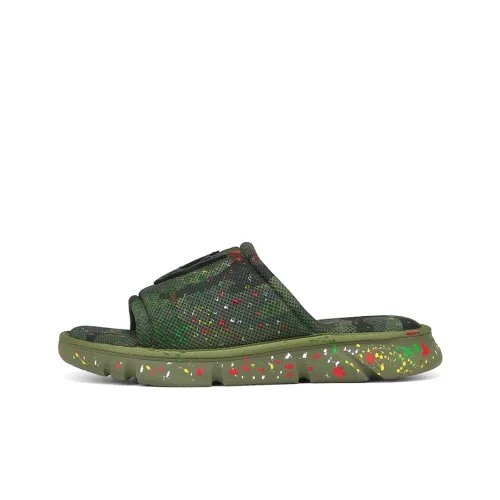 Naked Wolfe Slip-Resistant Antibacterial Slippers Men's Green Нейкед Вулф Слип-Резистент Антибактериальные Слипоны Мужские Зеленые