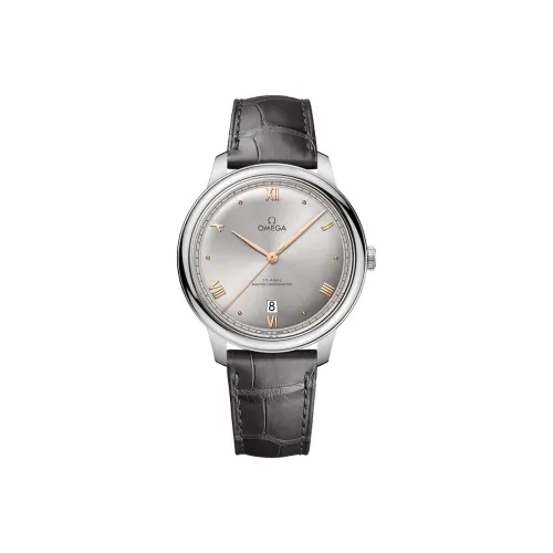 OMEGA Автоматический Механический Часы Мужские Elegant Saucer Series 40 мм Серебряные