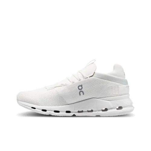 On CLOUDNOVA Амортизация Wa Дышащий Низкий Топ Спортивная Повседневная Обувь Мужская Белая