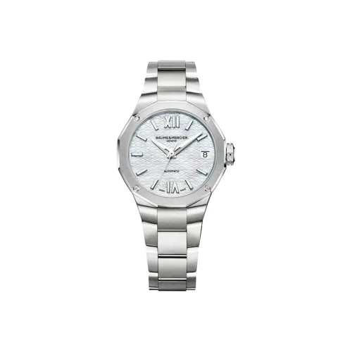 Baume Mercier Автоматический Механический Механизм Женские Часы 33 мм Матиальная Перламутровая Циферблат