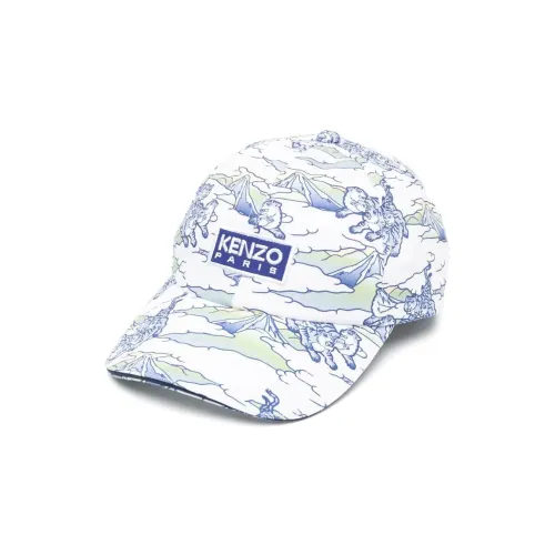 KENZO Хлопок Бейсболки Синий / Белый Детские