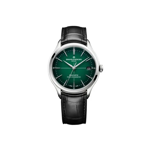 Baume & Mercier Автоматический Механический Механизм Мужские Часы Creighton Collection 40мм*40мм*11,3мм Зеленые