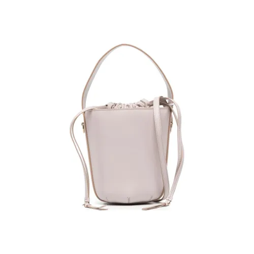Chloe Гладкая Телячья Кожа Ведрообразная Сумка Сумка через плечо Сумка через плечо Женская Светло-Серый Розовый