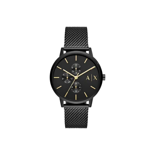 ARMANI EXCHANGEAE Darth Vader Наручные часы Кварцевый механизм Нержавеющая сталь Ремень Черный циферблат Мужские часы