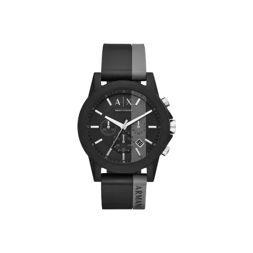 ARMANI EXCHANGEAE Наручные часы Кварцевый механизм Силиконовый ремешок Черный циферблат Мужские часы Darth Vader Подарочная коробка
