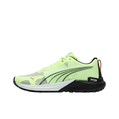 PUMA Fast Trac Nitro Slip Resistant Abrasion Resistant Низкий Топ Повседневные Беговые кроссовки Мужские Зеленый Черный
