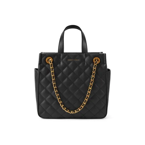 CHARLES KEITH ПУ (полиуретан) Charles Keith Сумка Wedding Сумка Одно плечо Сумка Большая Женская Черная Бургунди Вино Красная