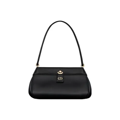 DIOR Ключ Гладкая коровья кожа Сумка на плечо Сумка Маленькая Женская Черная