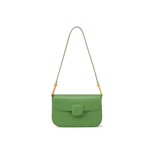 CHARLES KEITH ПУ (полиуретан) Универсальная сумка Charles Keith Сумка через плечо Средняя Женская Бежевая Зеленая Оранжевая Розовая