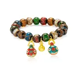 Дым Пепельный Браслет из Лиули для Женщин (Подвеска Золотое Звере, поглощающее)