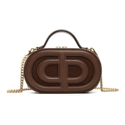 DILAKS Корова Кожа Мобильный Телефон Женский Сумка Одно Плечо Сумка Маленькая Женский Шоколад