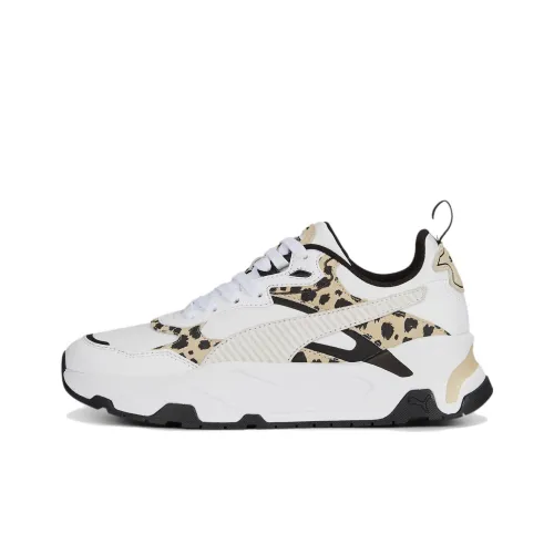 PUMA Trinity Collection Trinity Animals Низкий Топ Спортивная Повседневная Обувь Женская Белый Коричневый Черный