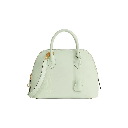 HERMES Bolide Epsom Телячья кожа Сумка для боулинга Сумка через плечо Женская 0S Vert Fizz Пузырьковый зеленый