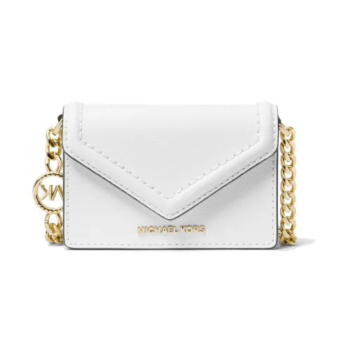 MICHAEL KORS Jet Set Коровья кожа Конверт Сумка через плечо Маленькая Женская Белая