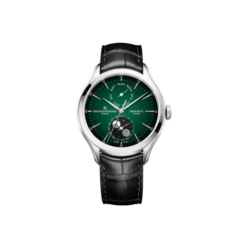 Baume & Mercier Автоматический Механический Механизм Мужские Часы Creighton Collection 42,1мм*39,05мм*13,2мм Зеленые