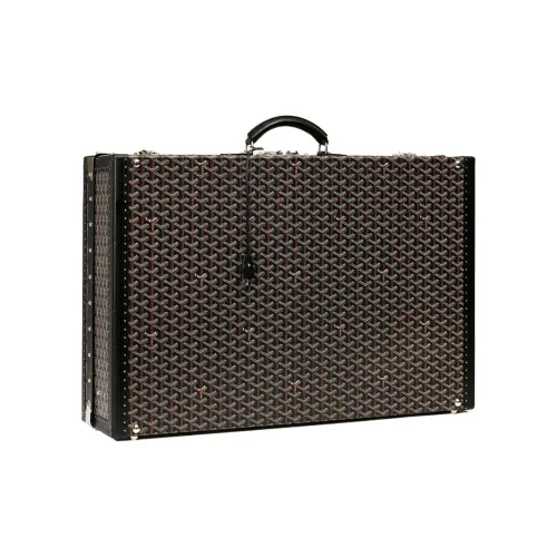 GOYARD Grand Hôtel Холст с кожей Твердый Чехол Сумка Унисекс Черный