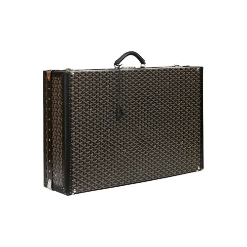 GOYARD Grand Hôtel Холст с кожей Твердый Чехол Сумка Унисекс Черный