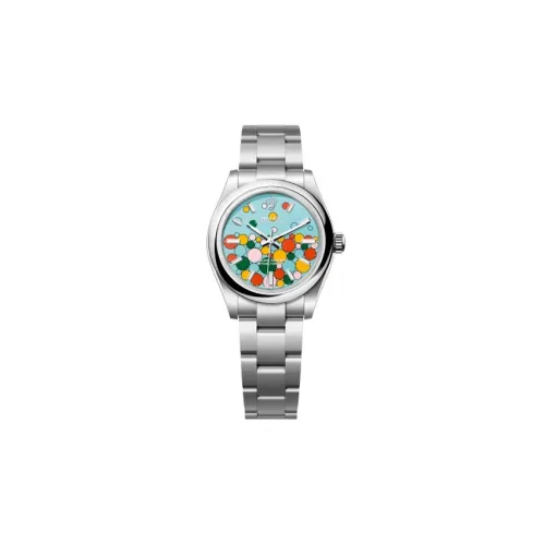 ROLEX Автоматический Механический Movement Женские Oyster Perpetual Часы 31 мм Синие