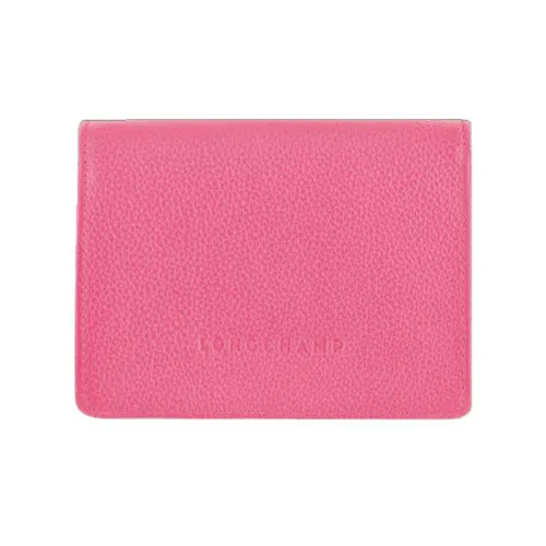 LONGCHAMP Le Foulonné Коровья кожа Держатель для карт кошелек Мужской Розовый