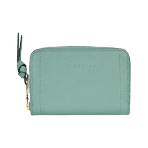LONGCHAMP Mailbo Зернистая кожа коровы Кошелек Женские Зеленый