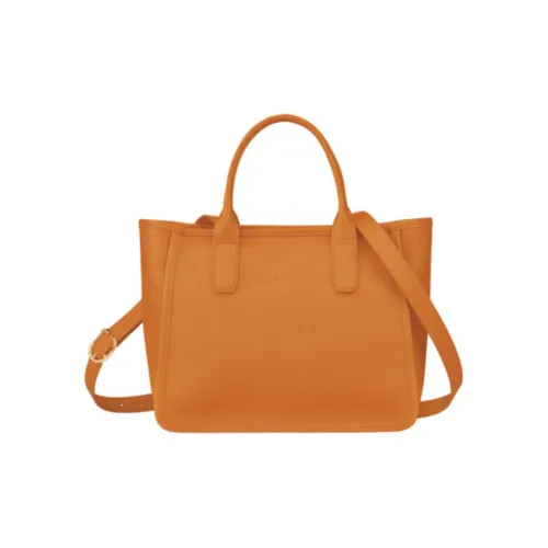 LONGCHAMP Le Foulonné Коровья кожа Тоут Сумка Сумка для покупок Сумка через плечо Сумка среднего размера Женская Желтая