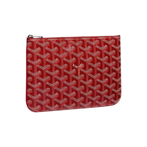 GOYARD SENAT Холст и кожа Сумка для туалетных принадлежностей Сумка для хранения Клатч Маленький Унисекс Красный