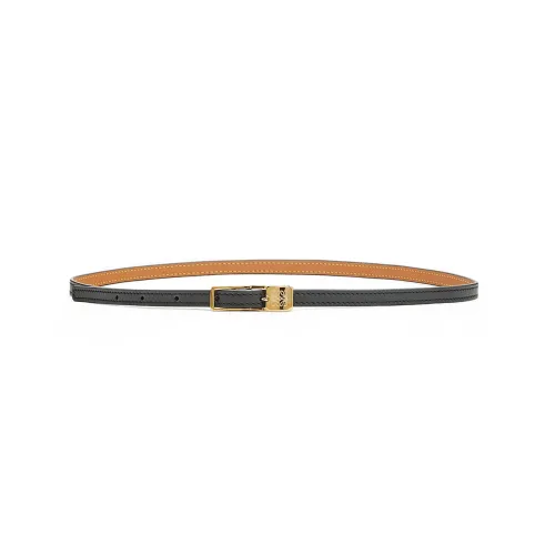 LOEWE Amazona Коровья кожа Ремни Черный Женские