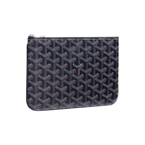 GOYARD SENAT Холст и кожа Сумка для туалетных принадлежностей Сумка для хранения Клатч Маленький Унисекс Морской синий