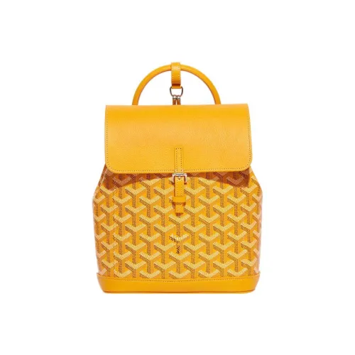 GOYARD Alpin Холст и Кожа Рюкзак Мини Унисекс Желтый